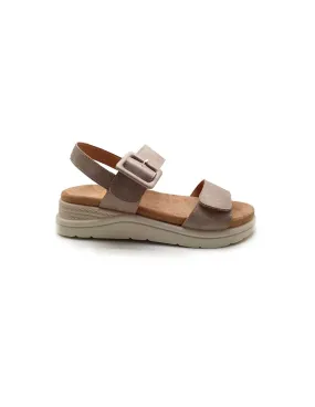 BALLERI SANDALIA DE CUÑA BEIG BL2326