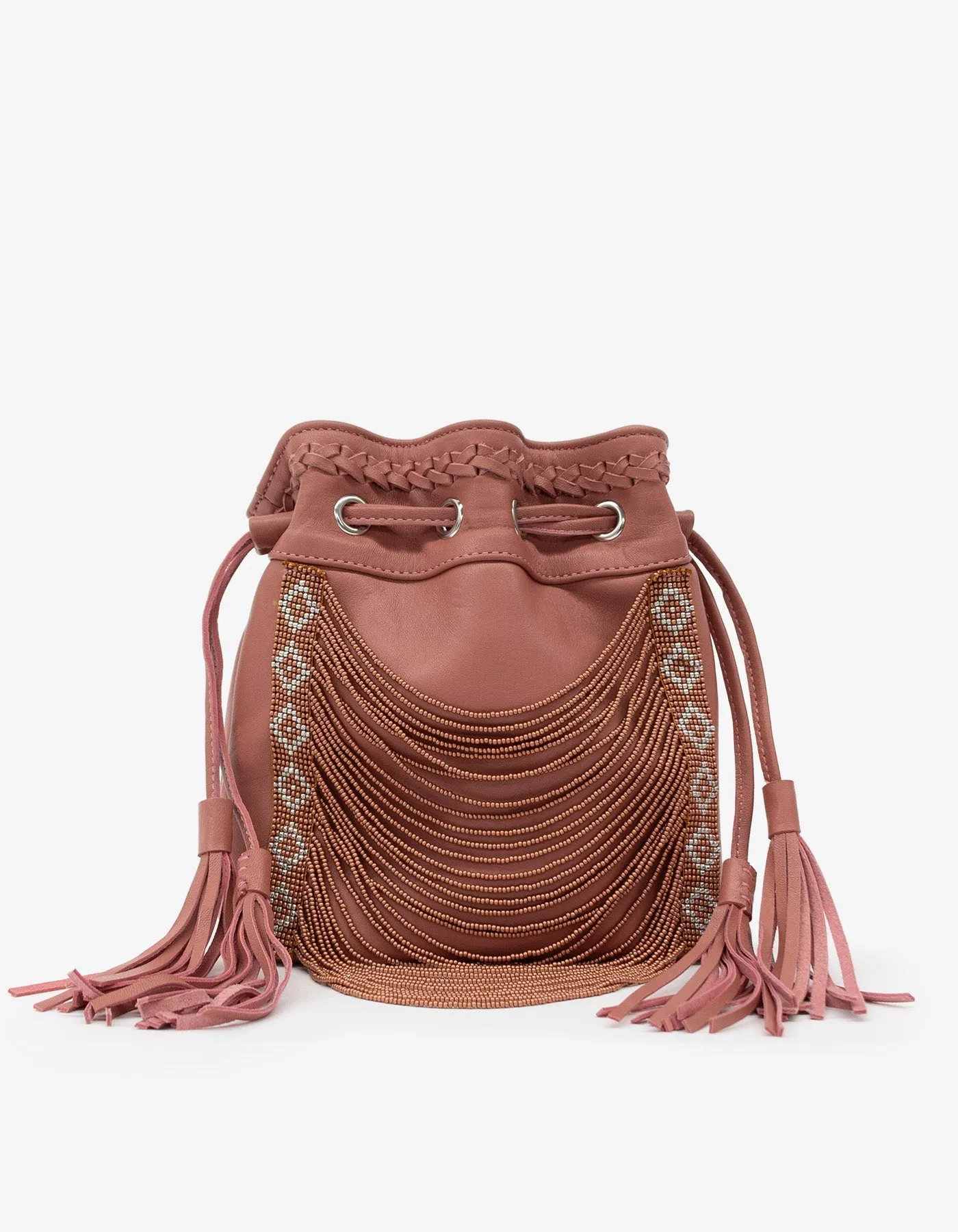Beaded Bucket Bag