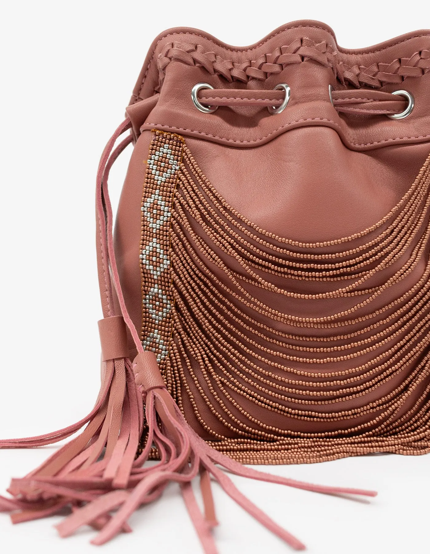 Beaded Bucket Bag
