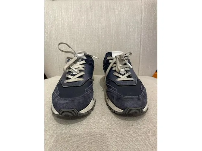 BERLUTI Zapatillas T.UE 39.5 Cuero Azul 