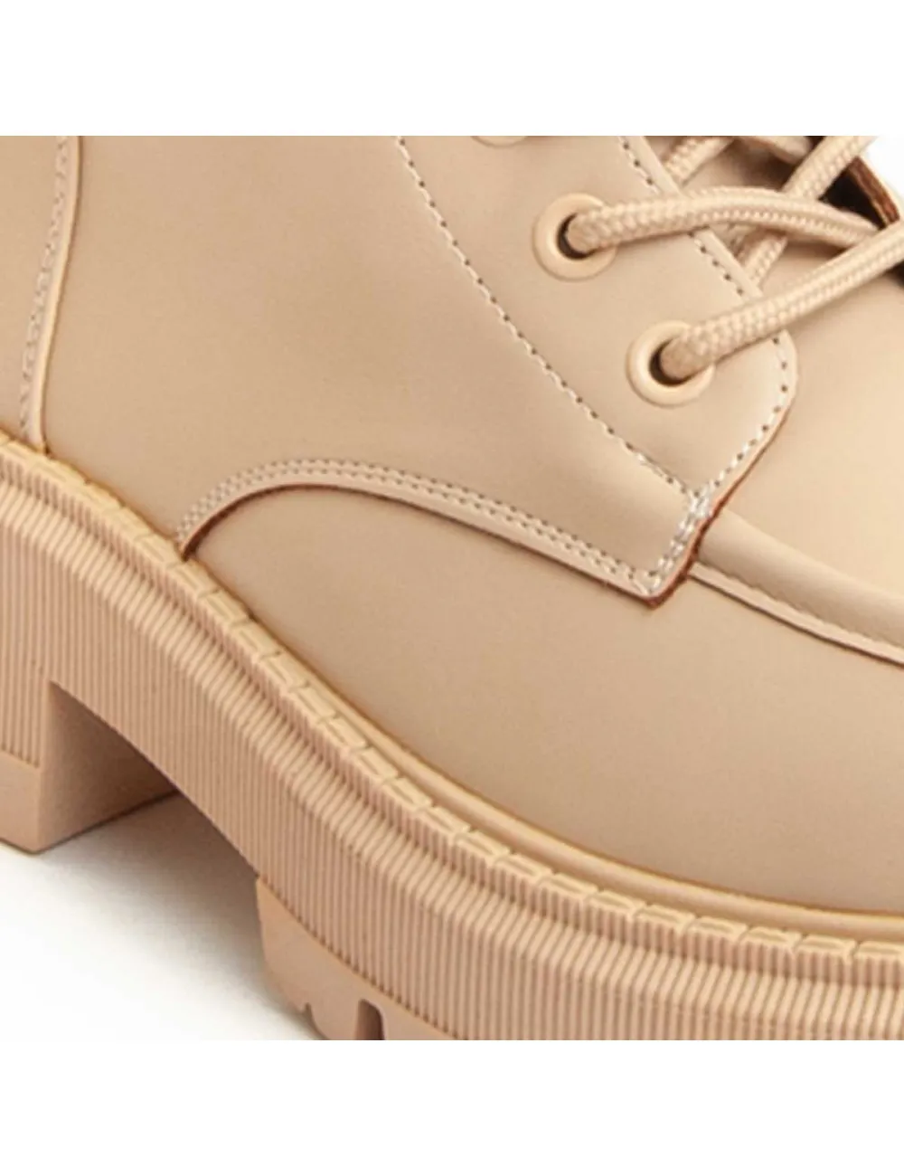 Bota Militar Para Mujer.  Montevita  Bottavita15  93981 Beige