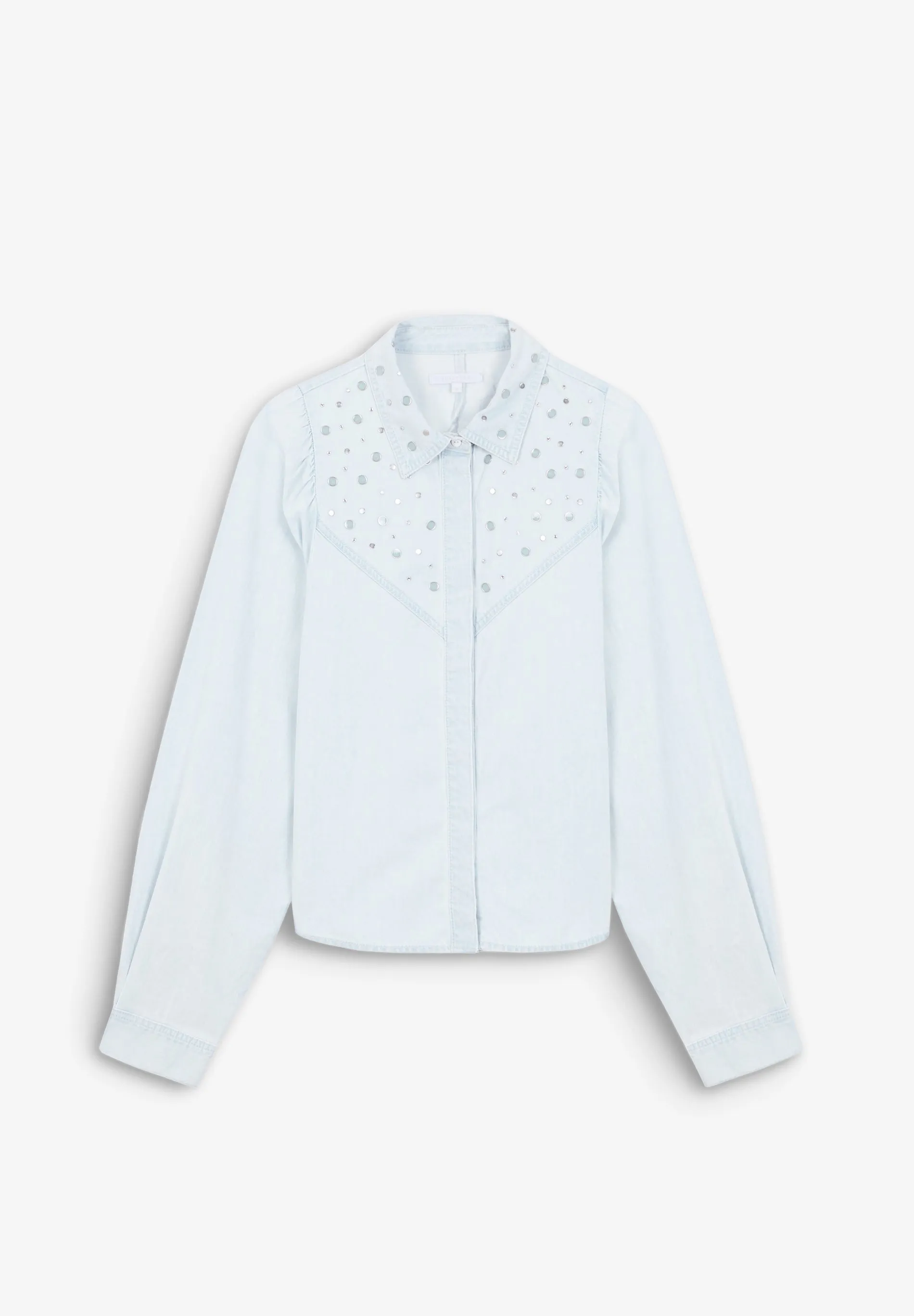 CAMISA DENIM TACHAS