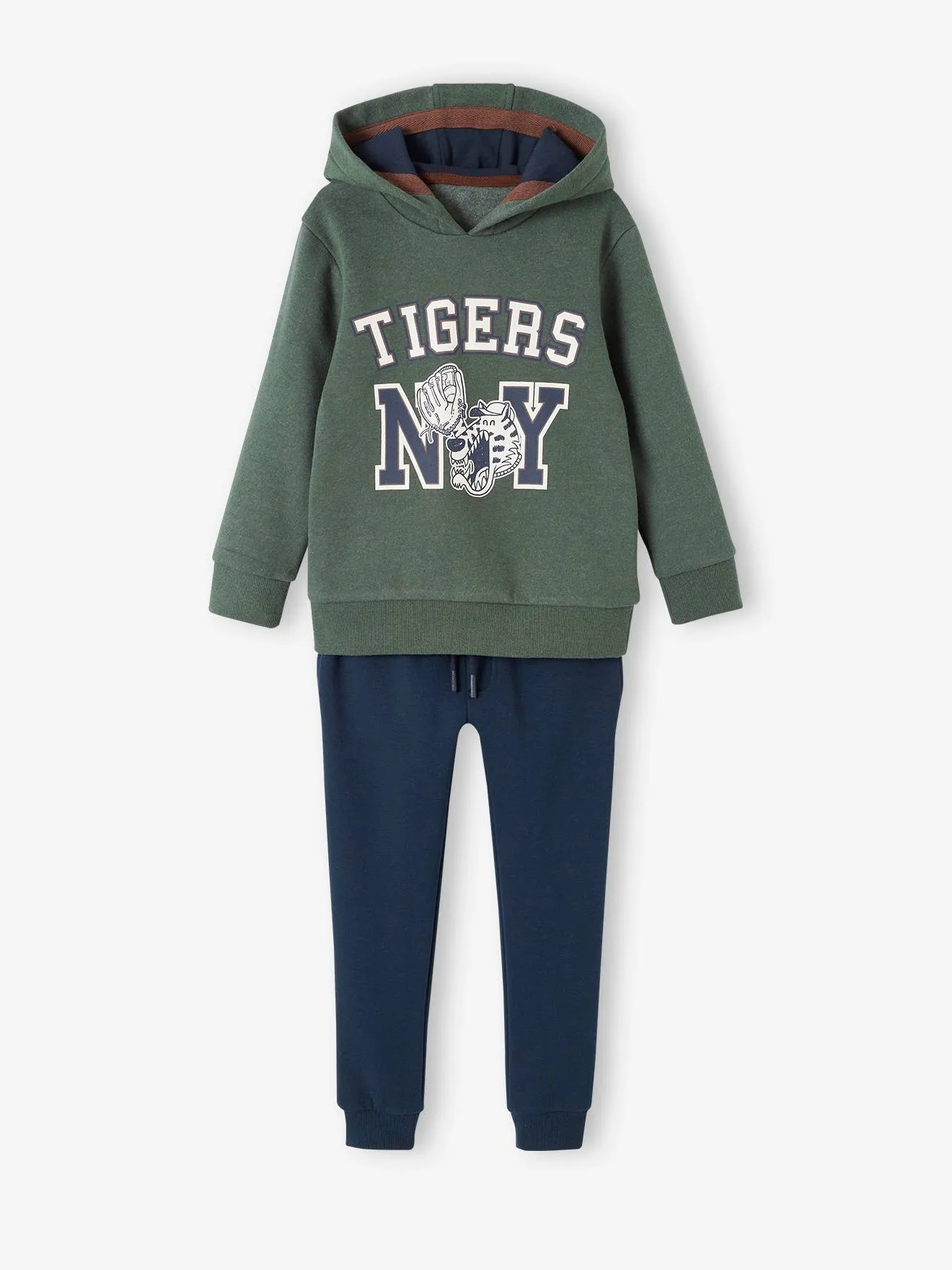 Conjunto deportivo para niño: sudadera con capucha y pantalón jogging de felpa