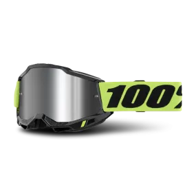 Gafas de Cross 100% Accuri 2 Amarillo-Plateado 