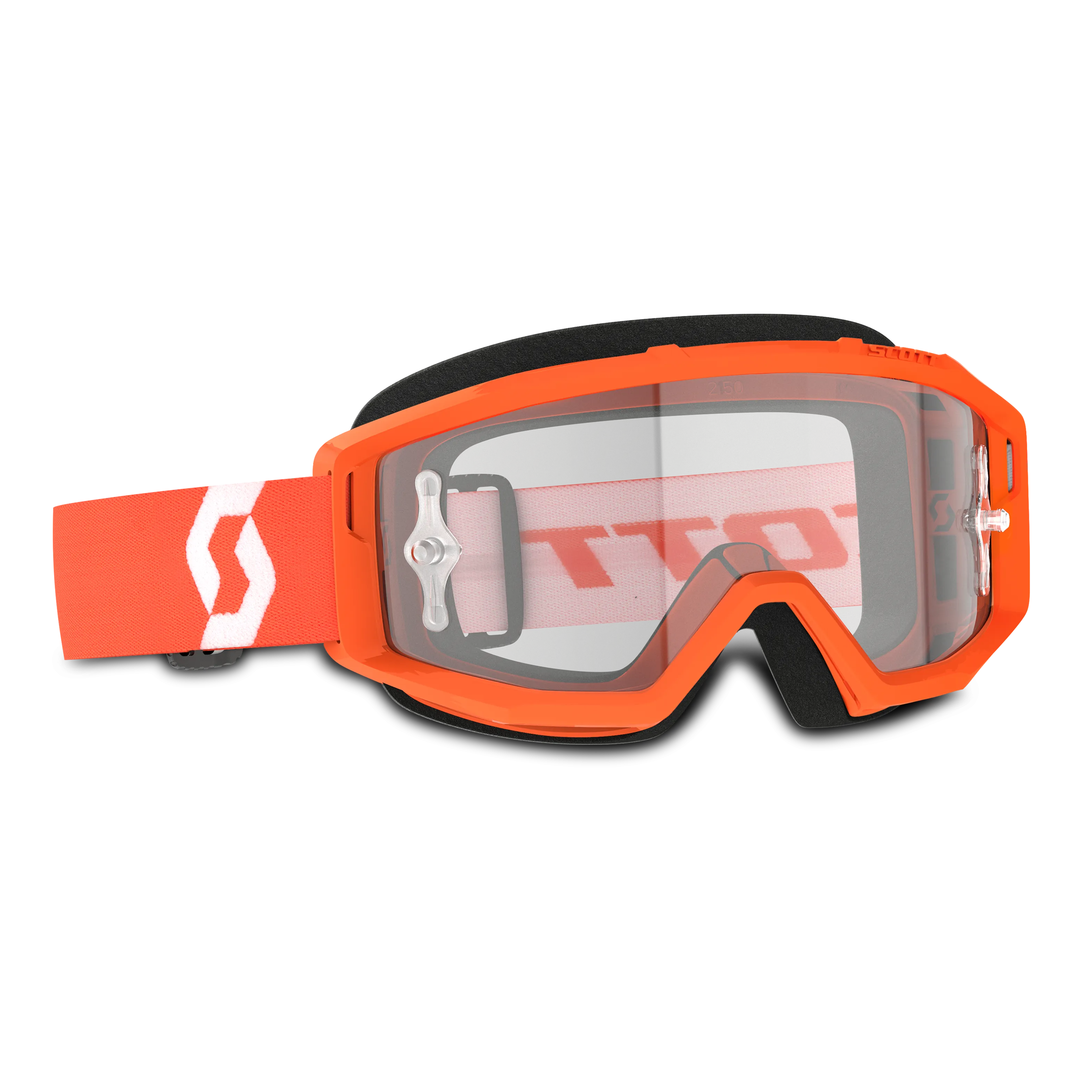 Gafas de Cross Scott Primal Naranja-Blanco-Transparente 