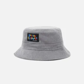 Gorros Butter Goods BGFW21HWCBH-Gry High Wale Corduroy Bucket Hat