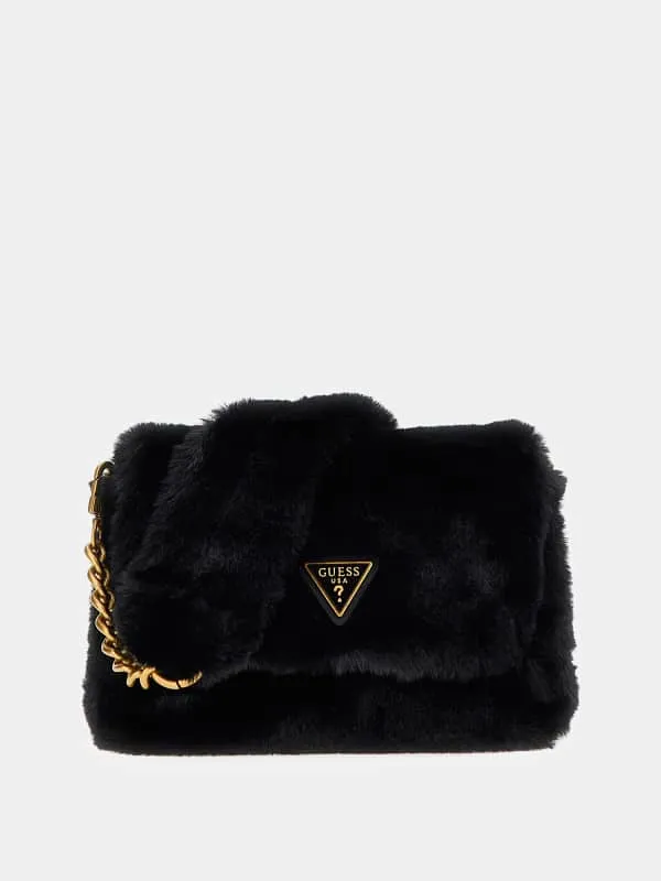 GUESS Faux Fur Crossbody Bag