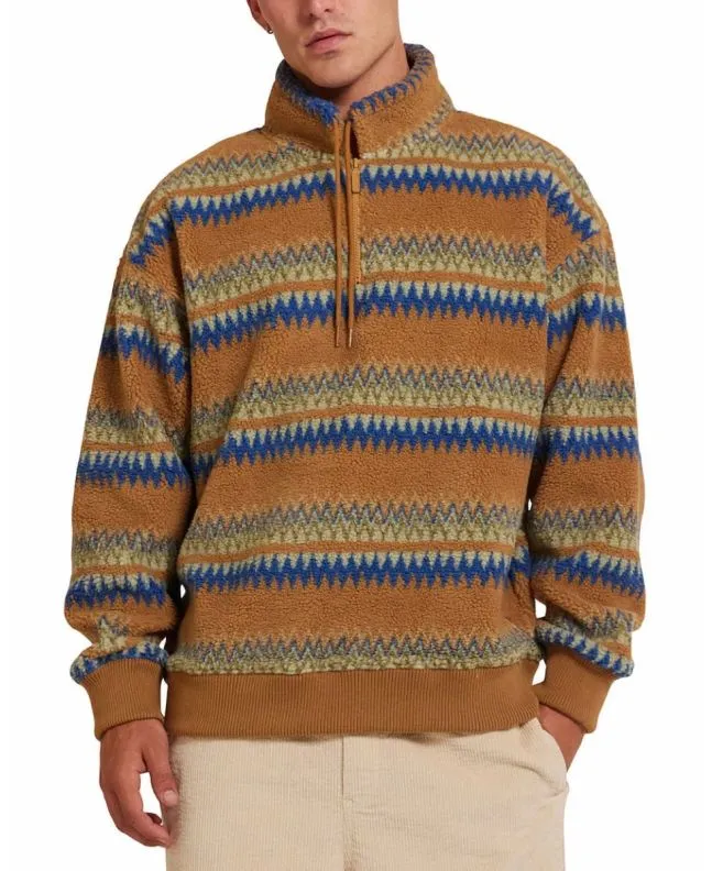 Jersey con cremallera parcial Deus Ex Machina Dylan Polar Fleece Multi Stripe