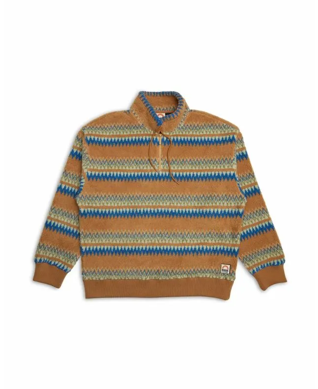 Jersey con cremallera parcial Deus Ex Machina Dylan Polar Fleece Multi Stripe