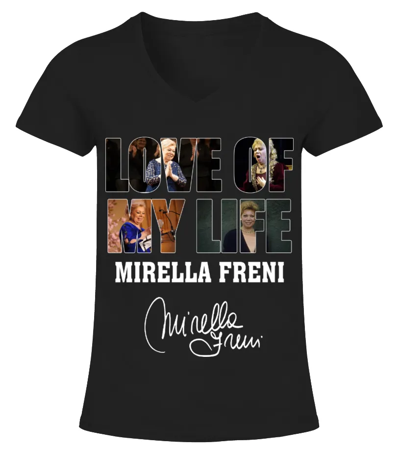 LOVE OF MY LIFE - MIRELLA FRENI Camiseta cuello pico Mujer