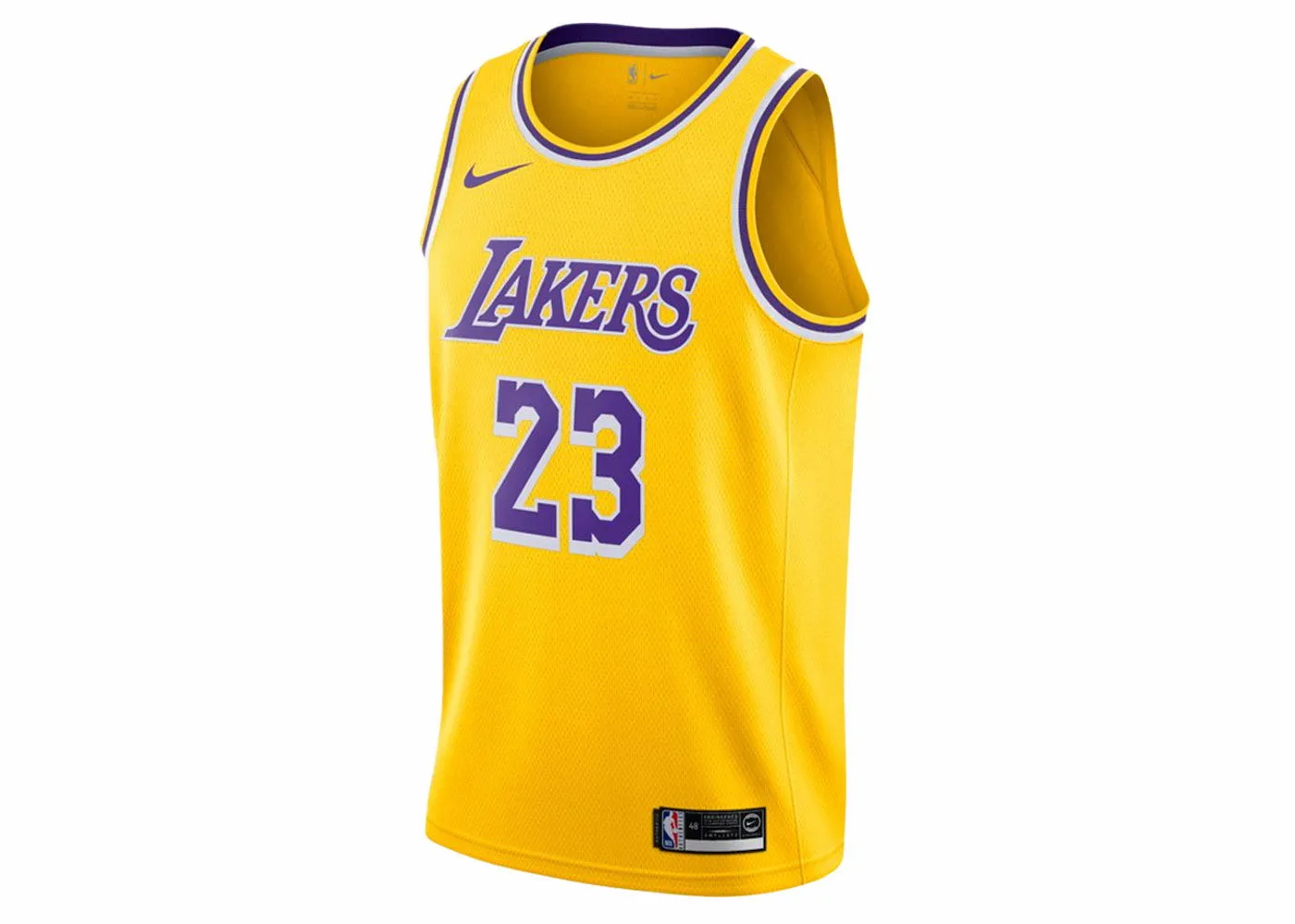 Nike LeBron James Icon Swingman Jersey Yellow
