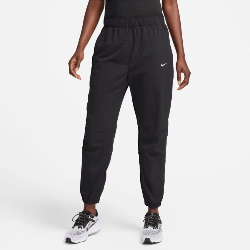 Nike Mujer Pantalones Dri-FIT Warm-Up Mid-Rise 7/8 Pants Negro 