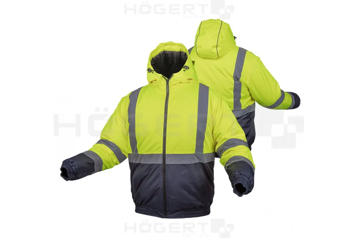 OKER chaqueta alta visibilidad con aislamiento bomber amarilla 2XL