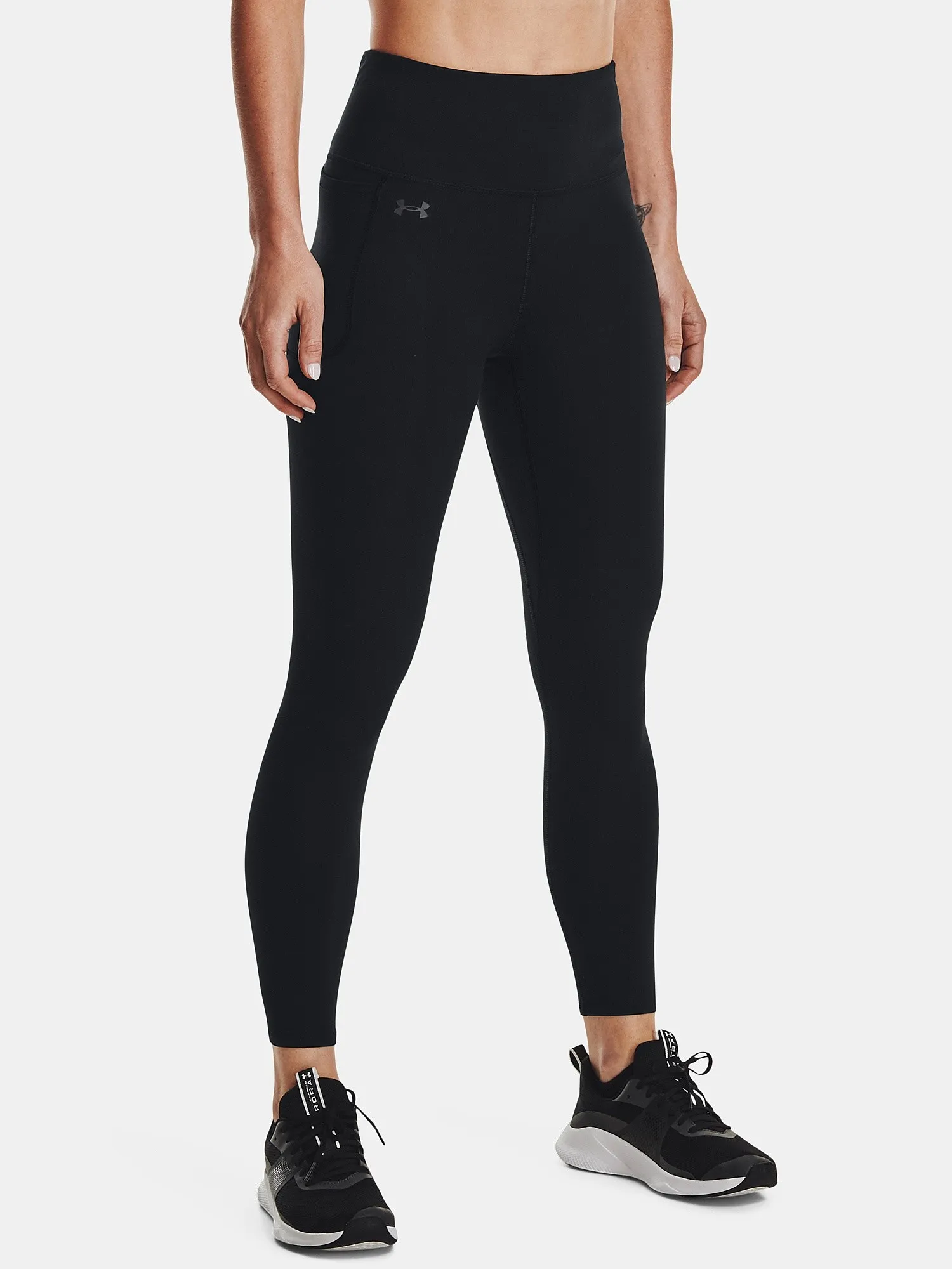 polainas Under Armour Motion Ankle - Black/Jet Gray - women´s