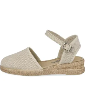 Sandalias BATILAS  de Niña 201-031 ALPARGATAS DE ESPARTO PARA NINA  TAUPE