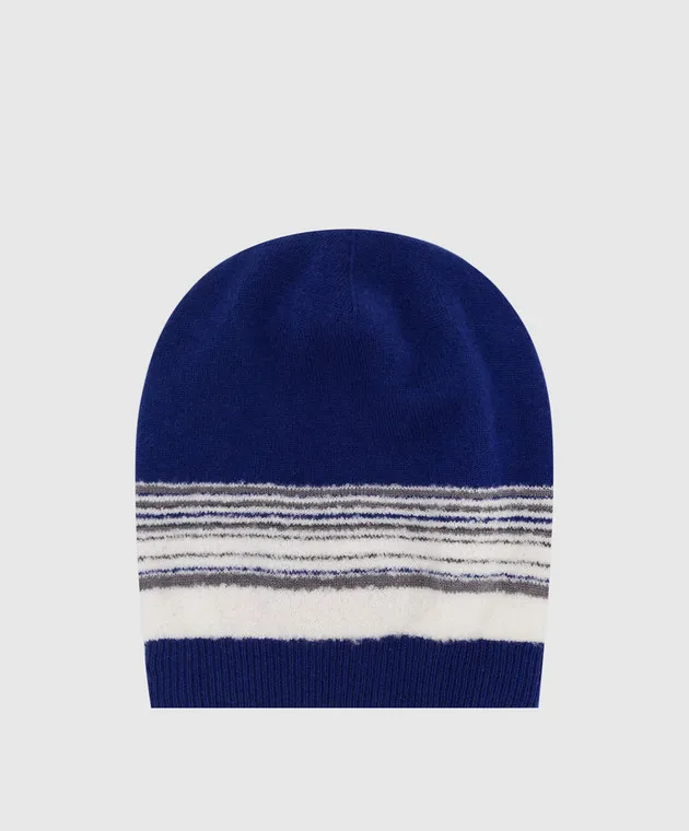 Stefano Ricci Patterned cashmere and wool children's hat