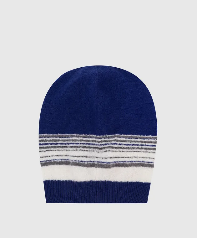 Stefano Ricci Patterned cashmere and wool children's hat