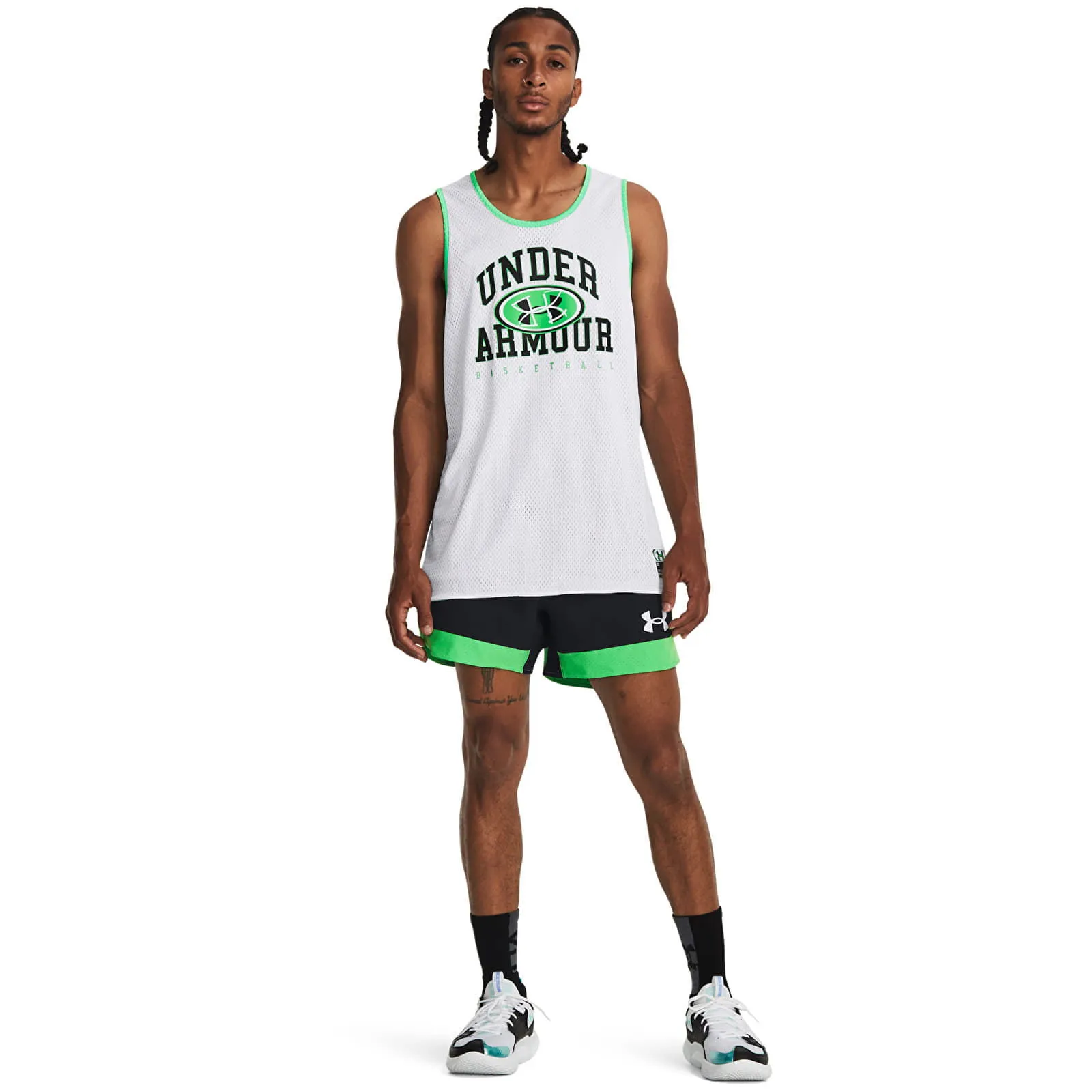 Under Armour Baseline Reversible Jersey White