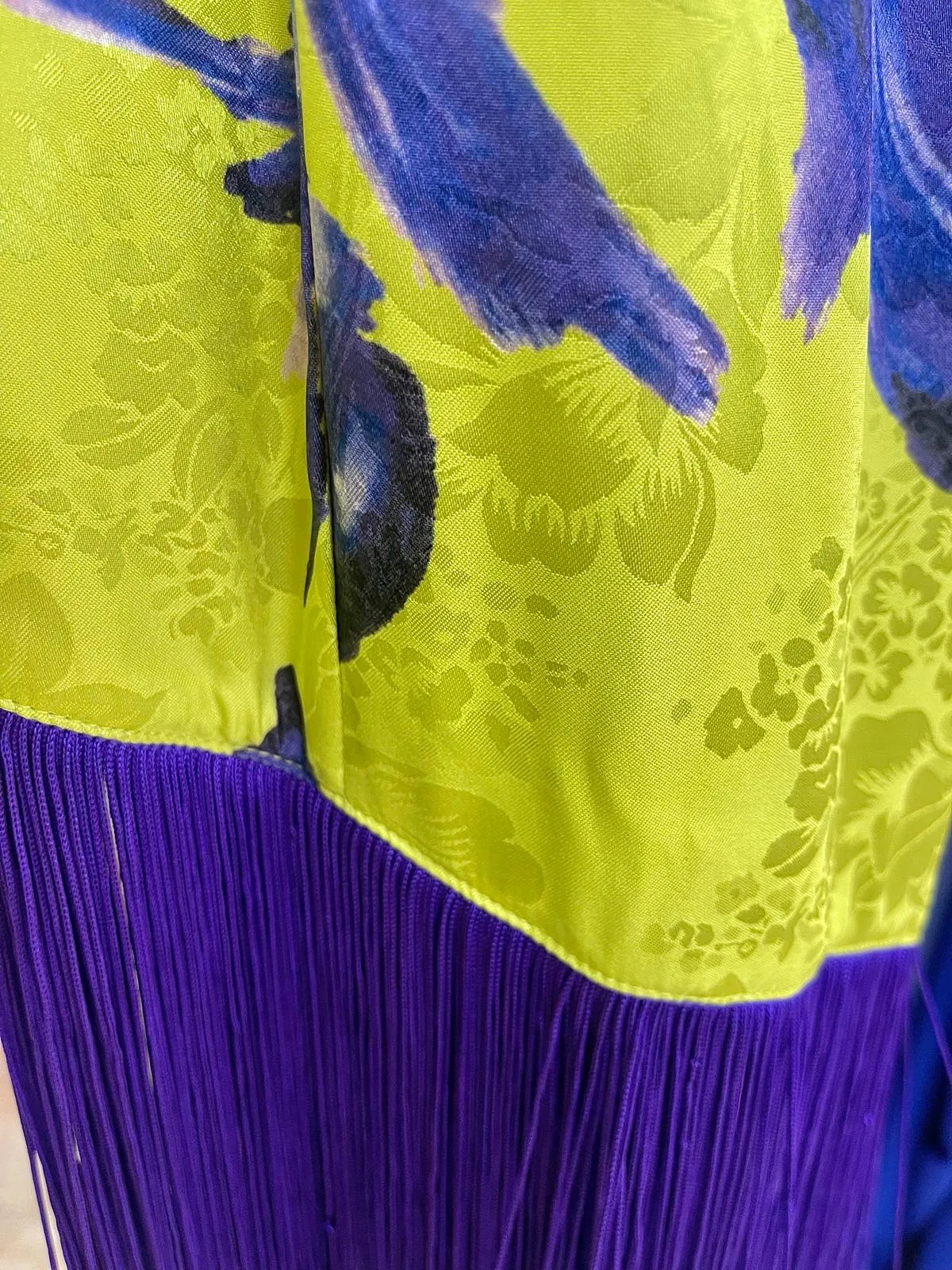 Vestido midi Flecos