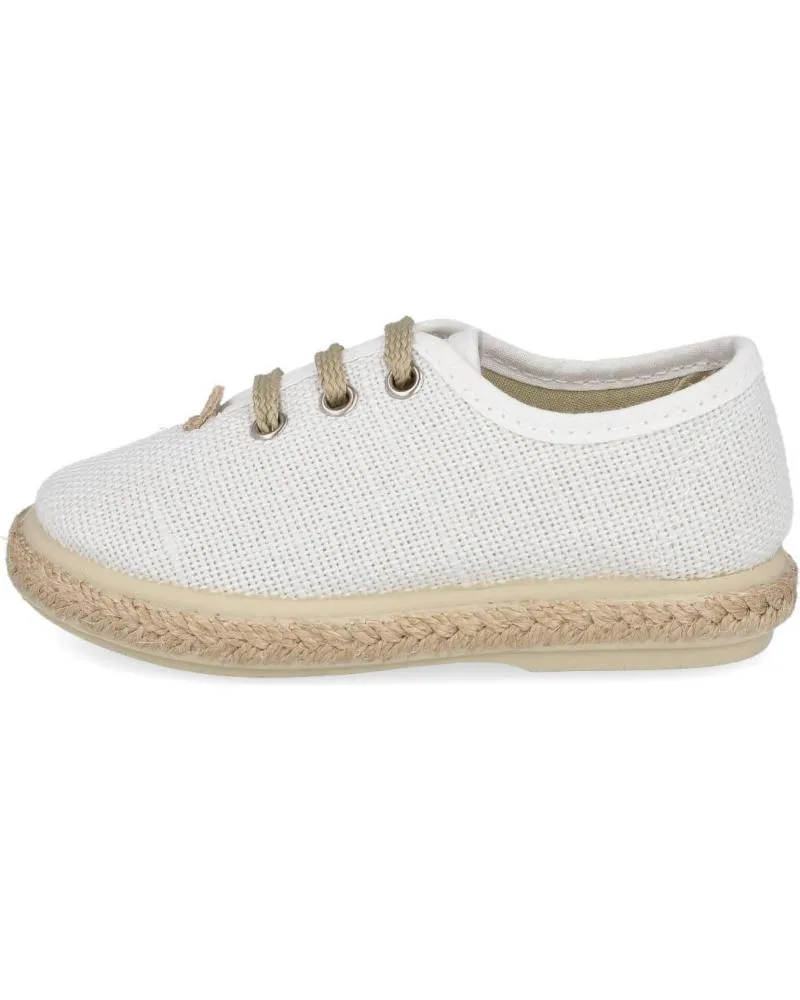 Zapatos L&R SHOES  de Niño LR SHOES VUL1000-LC ALPARGATAS ESPARTO  BLANCO